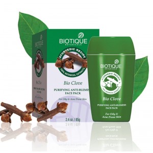 Bio Clove (Био Гвоздика) Очищающая анти-пигментная маска с маслом гвоздики "Biotique"